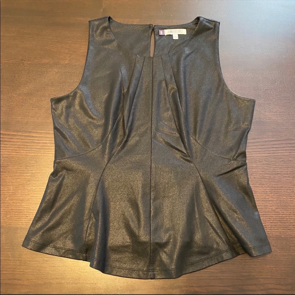 Jennifer Lopez Sleeveless Peplum Top